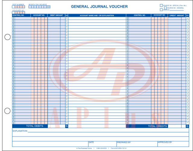 AP-ERS-7221VI • General Journal Voucher
